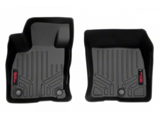 Rough Country Heavy Duty Front Floor Mats; Black (21-24 Bronco Sport)