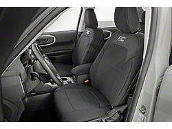Rough Country Neoprene Front and Rear Seat Covers; Black (21-24 Bronco Sport)