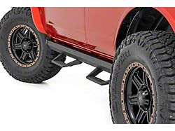 Rough Country SRL2 ADJ Aluminum Side Step Bars; Black (21-24 Bronco 4-Door)