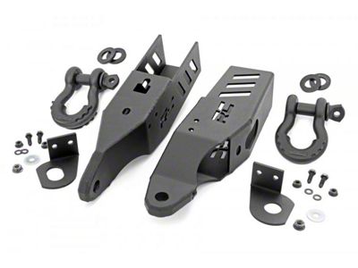 Rough Country Tow Hook Mounting Brackets with D-Ring Shackles (21-24 Bronco)