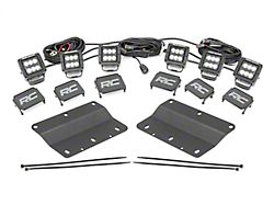 Rough Country Triple LED Fog Light Kit; Spot/Flood Beam (21-24 Bronco w/ Modular Front Bumper)