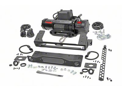 Rough Country Winch Mount with PRO12000S Winch (21-24 Bronco w/ Modular Front Bumper)