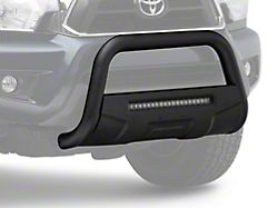 Rough Country Bull Bar with 20-Inch Black Series LED Light Bar; Black (05-15 Tacoma)