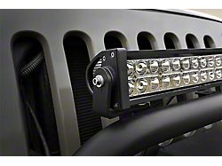 Rough Country 20-Inch LED Light Bar Bumper Hoop Mounting Brackets (84-01 Jeep Cherokee XJ)