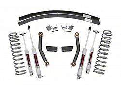 Rough Country 3-Inch Series II Suspension Lift Kit with Add-A-Leafs and Preminum N3 Shocks (84-01 Jeep Cherokee XJ w/o AX5 Transmission)