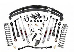 Rough Country 6.50-Inch X-Series Suspension Lift Kit with Leaf Springs and Preminum N3 Shocks (84-01 Jeep Cherokee XJ w/o AX5 Transmission)