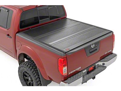 Rough Country Hard Low Profile Tri-Fold Tonneau Cover (05-21 Frontier w/ 5-Foot Bed & Utili-Track Cargo System)