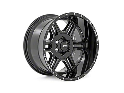 Rough Country 92 Series Gloss Black Wheel; 18x9; 0mm Offset (84-01 Jeep Cherokee XJ)