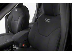 Rough Country Neoprene Front and Rear Seat Covers; Black (14-18 Jeep Cherokee KL w/o One-Piece Rear Bench Seat)