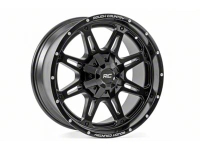 Rough Country 94 Series Matte Black Wheel; 20x10; -18mm Offset (84-01 Jeep Cherokee XJ)