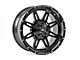 Rough Country 94 Series Matte Black Wheel; 20x9; -12mm Offset (84-01 Jeep Cherokee XJ)