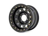 Rough Country Steel Simulated Beadlock Black Wheel; 15x8; -19mm Offset (84-01 Jeep Cherokee XJ)