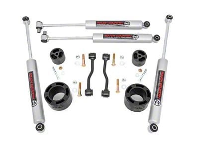 Rough Country 2.50-Inch Front Leveling Kit with Premium N3 Shocks (2024 Jeep Gladiator JT)