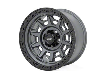 Rough Country 85 Series Simulated Beadlock Gunmetal Gray Wheel; 17x9 (20-24 Jeep Gladiator JT)