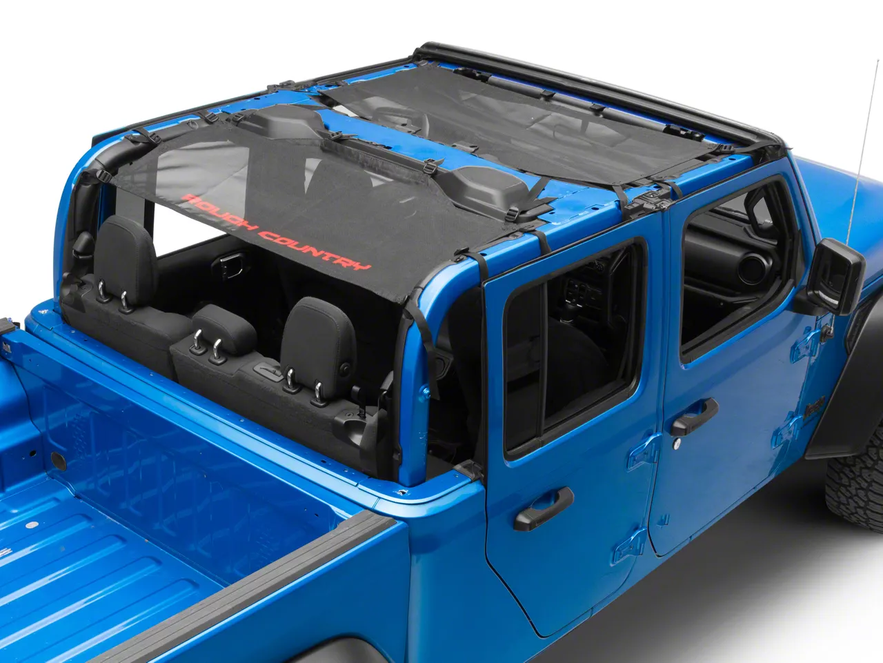 Steinjager Jeep Gladiator Teddy Top Solar Screen Cover; Blue J0049323  (20-24 Jeep Gladiator JT) - Free Shipping