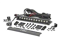 Rough Country 12-Inch Black Series Single Row Amber DRL LED Light Bar; Spot Beam (Universal; Some Adaptation May Be Required)