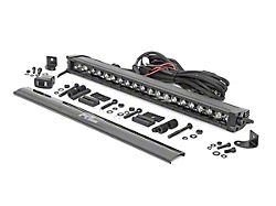 Rough Country 20-Inch Black Series Single Row Amber DRL LED Light Bar; Spot Beam (Universal; Some Adaptation May Be Required)