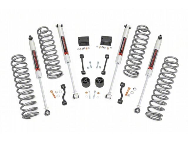 Rough Country 2.50-Inch Suspension Lift Kit with M1 Monotube Shocks (18-23 Jeep Wrangler JL 2-Door)