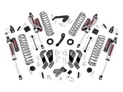 Rough Country 3.50-Inch Control Arm Drop Suspension Lift Kit with Vertex Reservoir Shocks (07-18 Jeep Wrangler JK 2-Door)