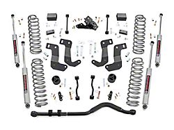 Rough Country 3.50-Inch Control Arm Drop Suspension Lift Kit with Premium N3 Shocks (18-24 Jeep Wrangler JL 2-Door)