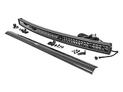 Rough Country 50-Inch Black Series Curved Cool White DRL LED Light Bar; Spot/Flood Beam (Universal; Some Adaptation May Be Required)