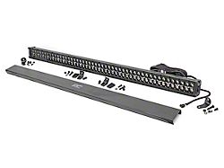 Rough Country 50-Inch Black Series White DRL Dual Row Straight LED Light Bar; Flood/Spot Combo Beam (Universal; Some Adaptation May Be Required)