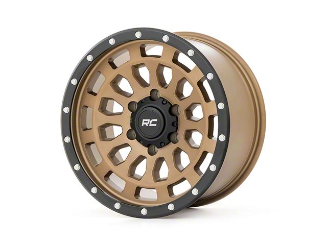 Rough Country 87 Series Simulated Beadlock Bronze Wheel; 17x8.5 (18-24 Jeep Wrangler JL)