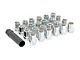 Rough Country Chrome Open End Style Lug Nut Kit; M14 x 1.5; Set of 24 (18-25 Jeep Wrangler JL)