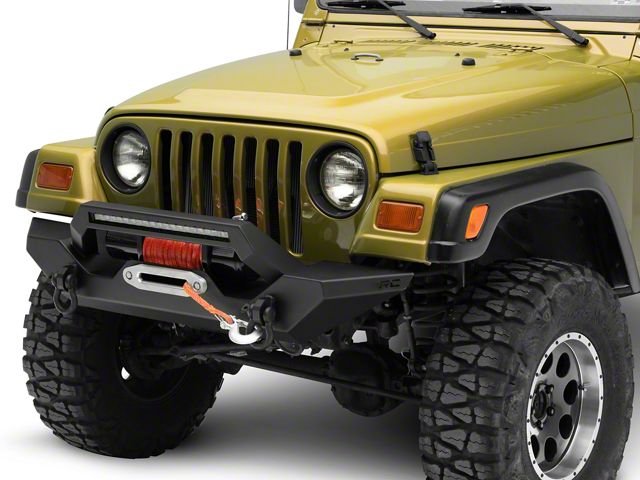 Rough Country Full Width LED Winch Front Bumper (87-06 Jeep Wrangler YJ & TJ)