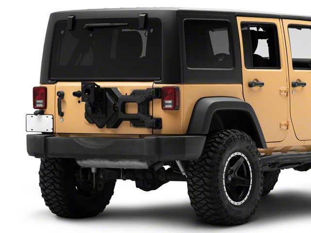 Rough Country HD Hinged Spare Tire Carrier Kit (07-18 Jeep Wrangler JK)