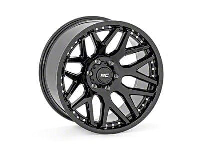 Rough Country 95 Series Gloss Black Wheel; 20x10; -19mm Offset (07-18 Jeep Wrangler JK)