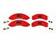 Rough Country Red Brake Caliper Covers; Front and Rear (07-18 Jeep Wrangler JK)