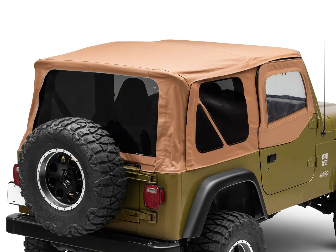 Rough Country Replacement Soft Top; Spice (97-06 Jeep Wrangler TJ w/ Half  Doors