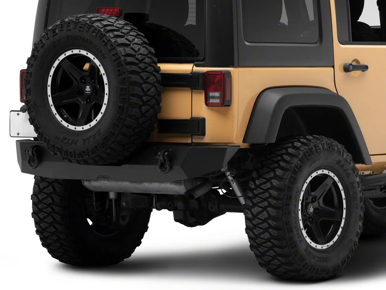 Rough Country Jeep Wrangler Rock Crawler HD Rear Bumper 10593A (07-18 ...