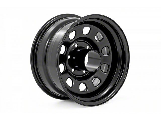 Rough Country Steel Gloss Black Wheel; 16x8 (87-95 Jeep Wrangler YJ)