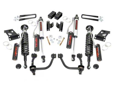 Rough Country 3.50-Inch Bolt-On Suspension Lift Kit with Vertex Adjustable Coil-Overs and Vertex Reservoir Shocks (05-23 4WD Tacoma)