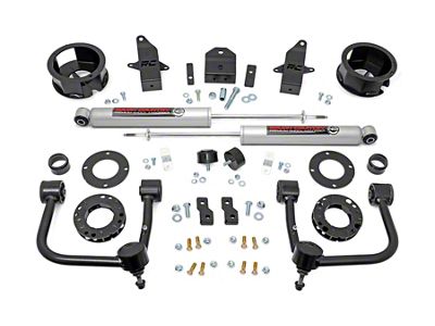 Rough Country 3.50-Inch Suspension Lift Kit with Premium N3 Shocks (24-25 Tacoma w/o Adaptive Variable Suspension & Rear Leaf Springs, Excluding Trailhunter & TRD)