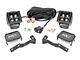 Rough Country Black Series White DRL LED Ditch Light Kit; Spot Beam (05-15 Tacoma)