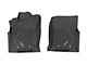 Rough Country Flex-Fit Front Floor Mats; Black (16-23 Tacoma w/ Automatic Transmission)