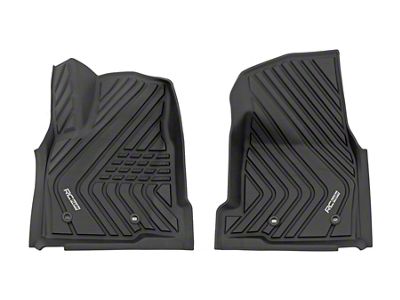 Rough Country Flex-Fit Front Floor Mats; Black (24-25 Tacoma w/ Automatic Transmission, Excluding Hybrid)