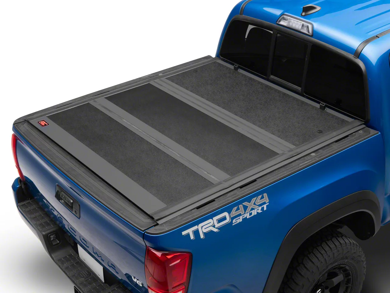 Rough Country Tacoma Hard Low Profile Tri-Fold Tonneau Cover 47420500B ...