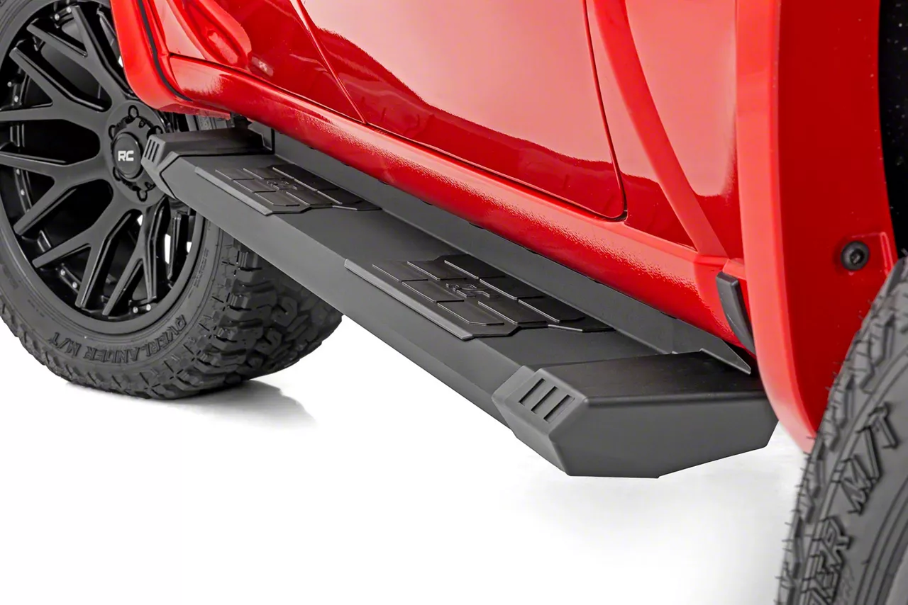 Rough Country Tacoma Hd2 Running Boards Black Srb202485 2024 Tacoma Free Shipping 