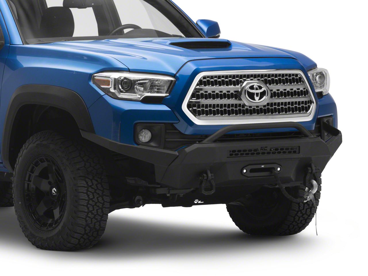 Rough Country Tacoma Hybrid High Clearance Front Bumper with PRO12000S ...