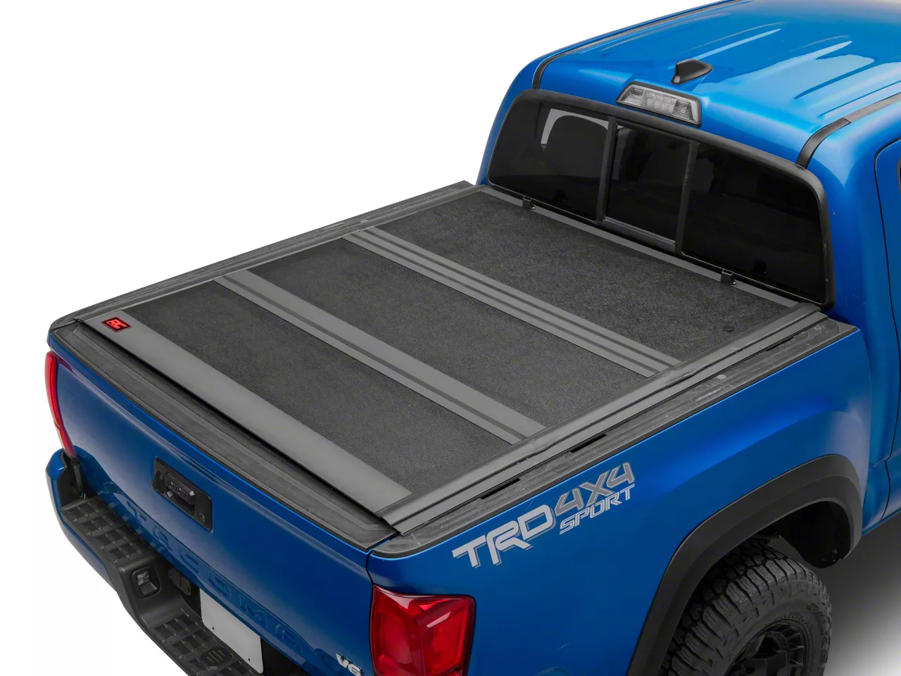 Rough Country Tacoma Hard Low Profile Tri-Fold Tonneau Cover 47420500B ...