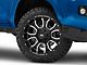 Rough Country 93 Series Matte Black Milled 6-Lug Wheel; 20x10; -18mm Offset (16-23 Tacoma)