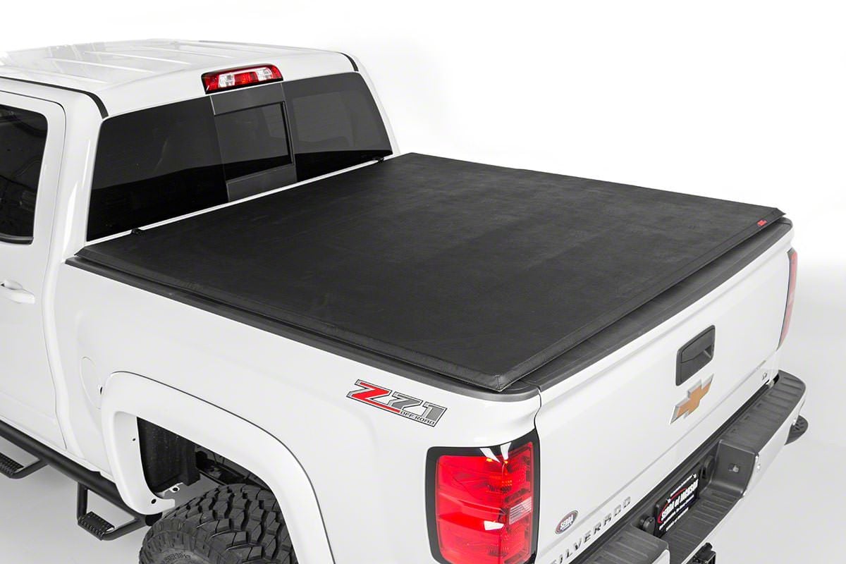 Rough Country Tacoma Soft Tri-Fold Tonneau Cover 41705501 (05-15 Tacoma ...