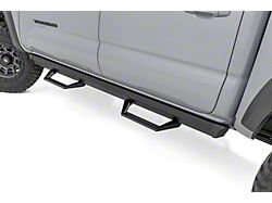 Rough Country SRL2 ADJ Aluminum Side Step Bars; Black (05-23 Tacoma Double Cab)