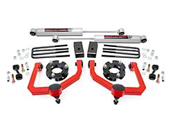 Rough Country 3-Inch Suspension Lift Kit with Premium N3 Shocks; Red (04-24 Titan)