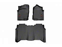 Rough Country Heavy Duty Front and Rear Floor Mats; Black (17-24 Titan w/ Bench Seat)