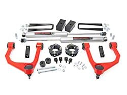 Rough Country 3.50-Inch Bolt-On Suspension Lift Kit with Premium N3 Shocks; Red (07-21 Tundra, Excluding TRD Pro)